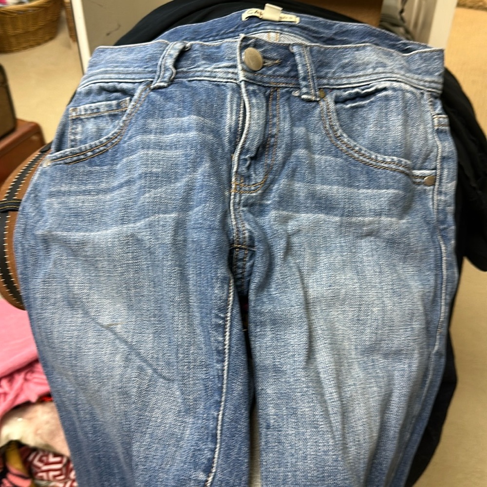 7 in inseam cabi jean shorts